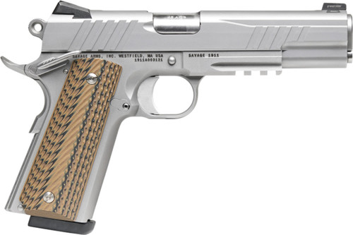 Savage 1911 GOVT 45AP 8RD SS RAIL