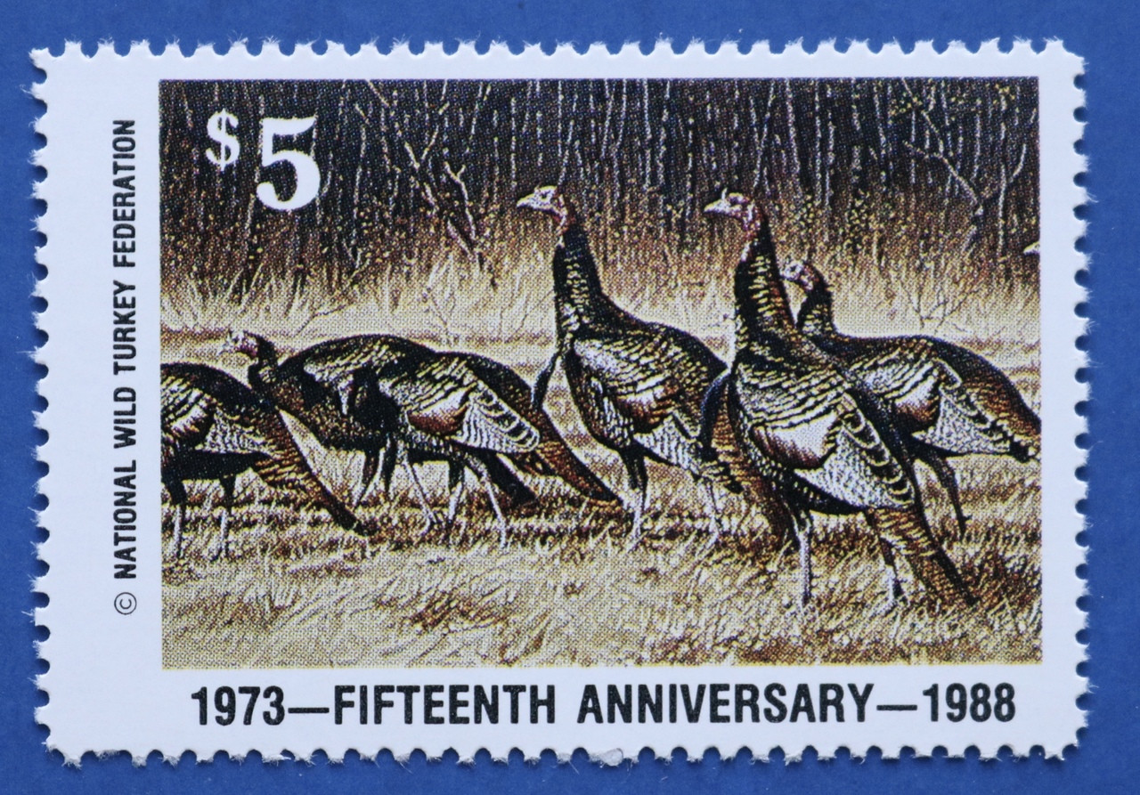 U S Nwts02 1988 National Wild Turkey Federation Special Stamp Series Great Lakes Stamps And Coins