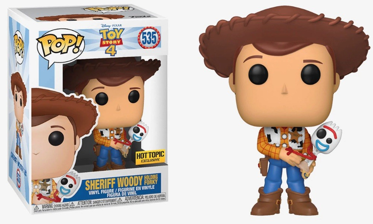 Funko Pop! Disney: Toy Story 4 - Sheriff Woody Holding Forky (#535