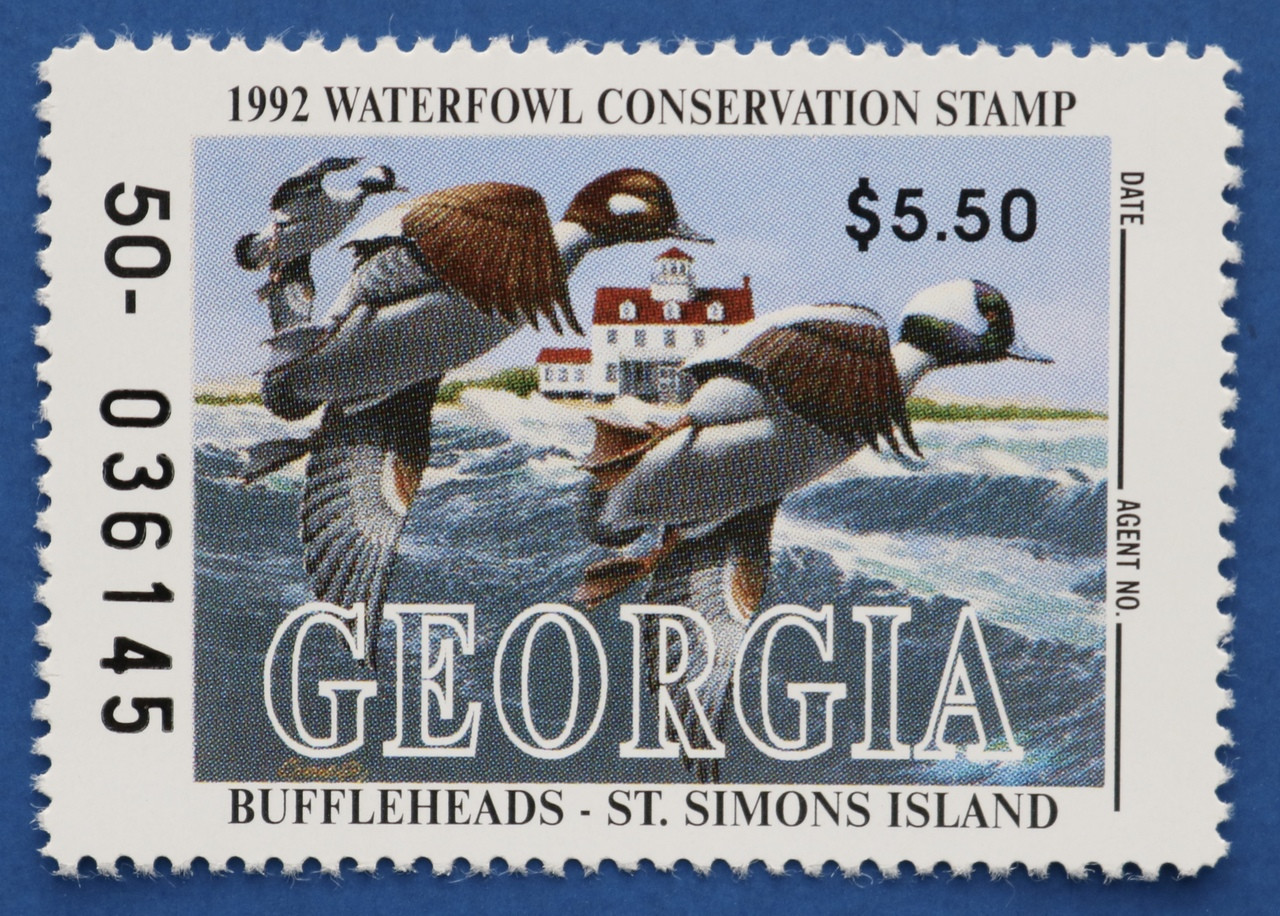U.S. (GA08) 1992 Waterfowl Conservation Stamp Great Lakes