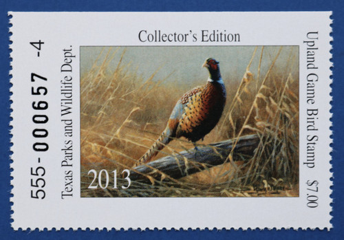2013 Texas Upland Game Bird Stamp (TXUB09)