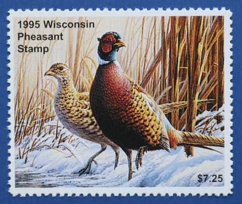 1995 Wisconsin Pheasant Stamp (WIP04)