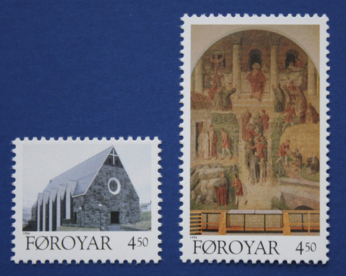 Faroe Islands (310-311) 1996 Christian Church, Klaksvik singles set
