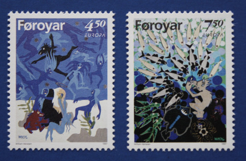 Faroe Islands (321-322) 1997 EUROPA - Legends singles set