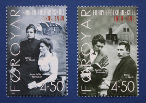 Faroe Islands (374-375) 2000 Faroese Folk High School Centenary singles set