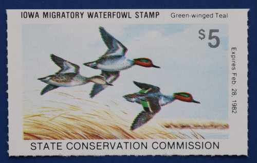 1981 Iowa State Duck Stamp (IA10)