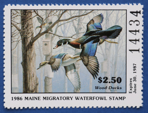 1986 Maine State Duck Stamp (ME03)