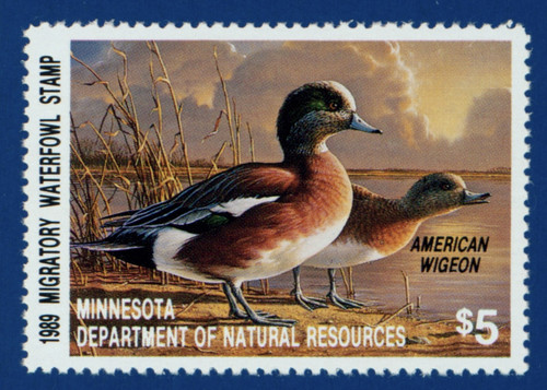 1989 Minnesota Migratory Waterfowl Stamp (MN13)