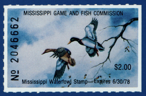 1979 Mississippi Waterfowl Stamp (MS02)