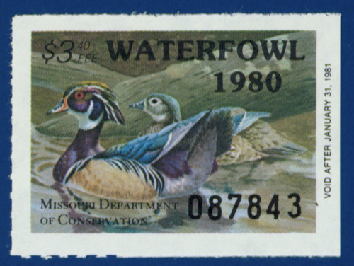 1980 Missouri Waterfowl Stamp (MO02)