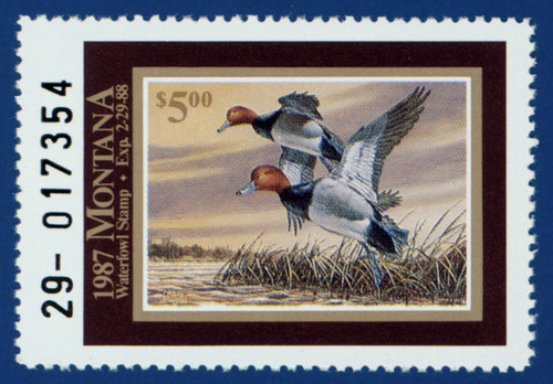 1987 Montana Waterfowl Stamp (MT02)