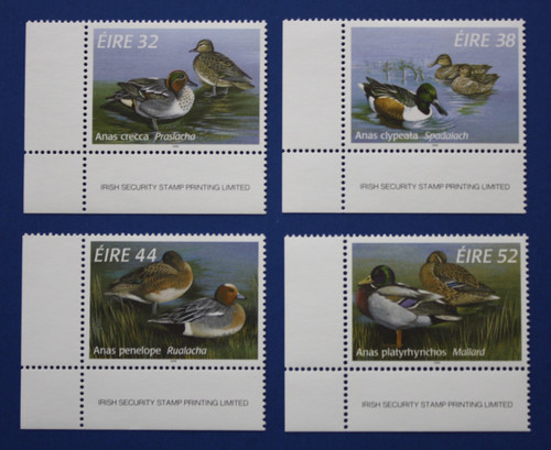 Ireland (1024-1027) 1996 Freshwater Ducks singles set