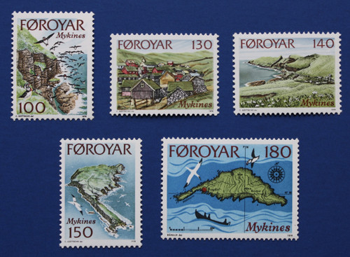 Faroe Islands (31-35) 1978 Mykines Island singles set