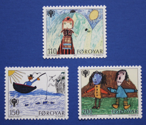 Faroe Islands (45-47) International Year of the Child singles set