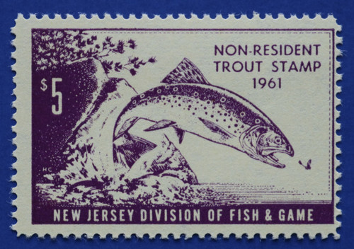 1961 New Jersey Nonresident Trout Stamp (NJT18)