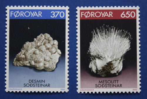 Faroe Islands (241-242) 1992 Minerals singles set