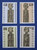 Faroe Islands (389-392) 2001 Kirkjubour Pew Gables singles set