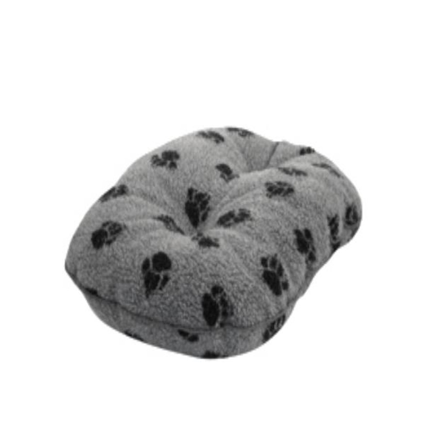 Sherpa Fleece Luxury Quilted Dog Mattress - Grey