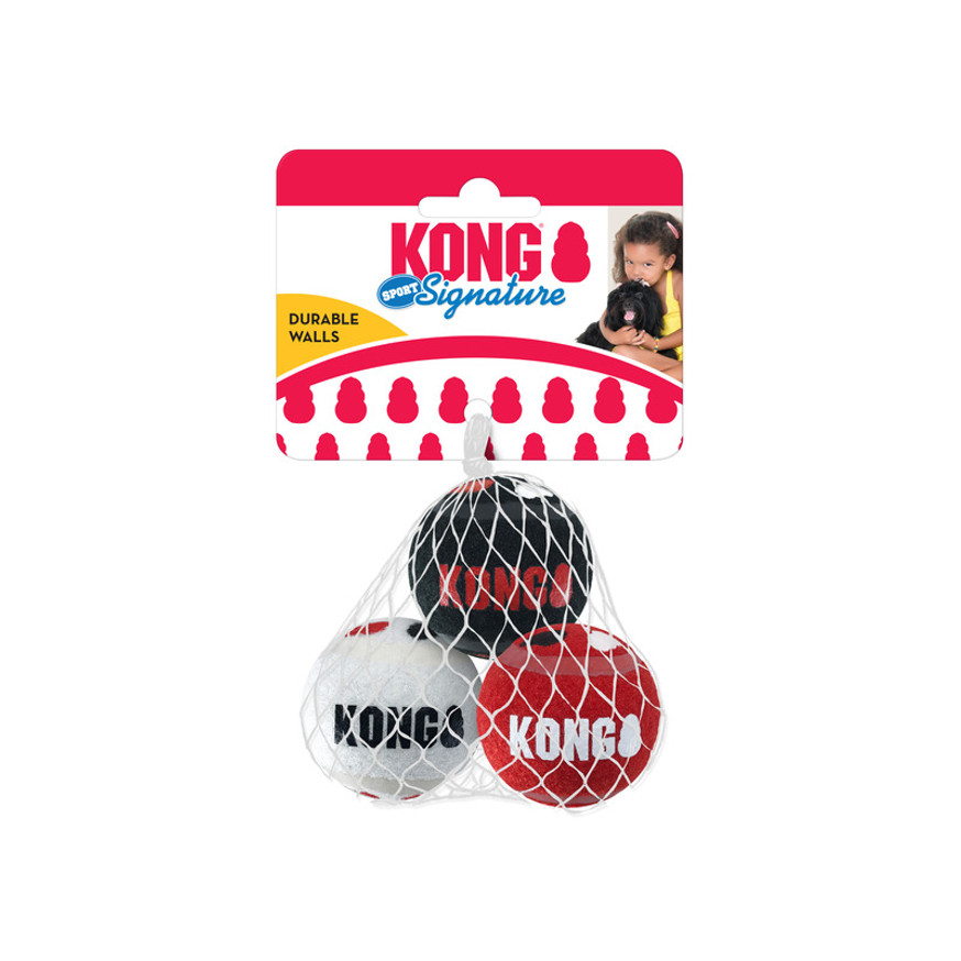 KONG Signature Sport Balls 3pk Dog Toy - Small