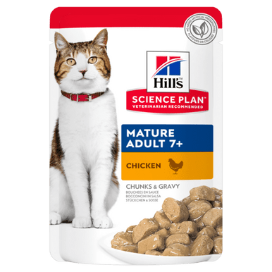 Science Plan Mature Adult Wet Cat Food Multipack with Chicken & Ocean Fish
