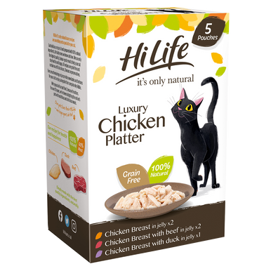 It's Only Natural Luxury Chicken Platter Wet Cat Food Pouches