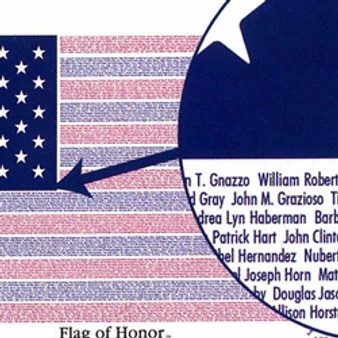 Flag Of Honor  3x5' Poly/Cotton, Heading & Grommets