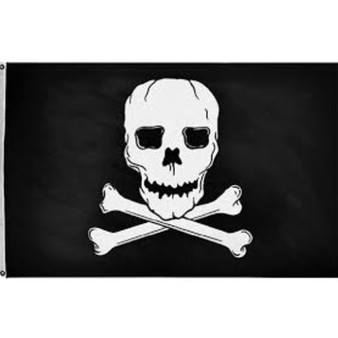 Jolly Roger Flag, 3' x 5', nylon