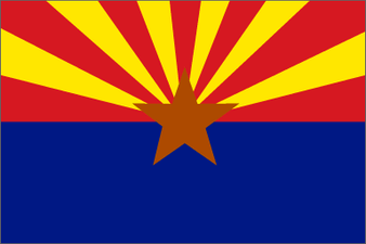 Arizona 6 X10' Solar-Max Dyed outdoor nylon flag