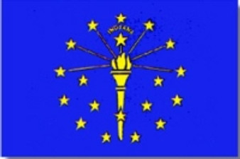 Indiana 12 x 18in Solar-Max Dyed Nylon Outdoor Flag