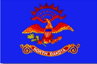 North Dakota 2 X 3' Solar-Max Dyed Nylon Outdoor Flag