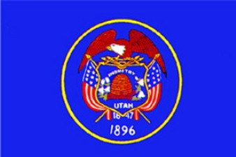 Utah 12x18" Solar-Max Dyed Nylon Outdoor Flag