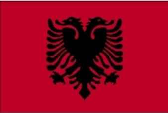 Albania 2X3' Solar-Max Dyed Nylon Outdoor Flag-1676961541