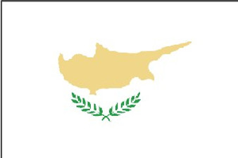 Cyprus 2X3' Solar-Max Dyed Nylon Outdoor Flag