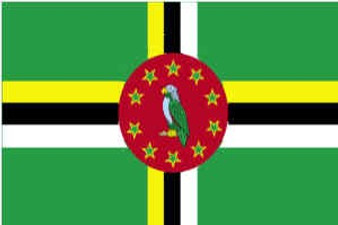 Dominica 2X3' Solar-Max Dyed Nylon Outdoor Flag