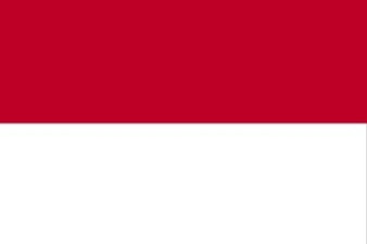 Indonesia 2X3' Solar-Max Dyed Nylon Outdoor Flag
