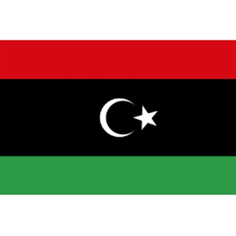 Libya 2X3' Solar-Max Dyed Nylon Outdoor Flag