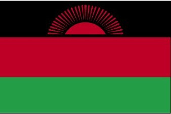 Malawi 3X5' Solar-Max Dyed Nylon Outdoor Flag