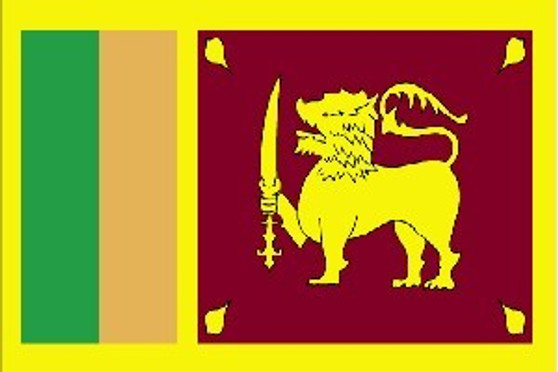 Sri Lanka 3X5' Solar-Max Dyed Nylon Outdoor Flag