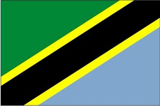 Tanzania 3X5' Solar-Max Dyed Nylon Outdoor Flag