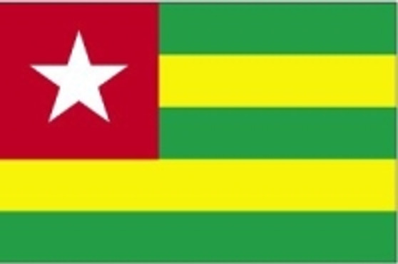 Togo 2X3' Solar-Max Dyed Nylon Outdoor Flag Togo 2X3' Solar-Max Dyed Nylon Outdoor Flag