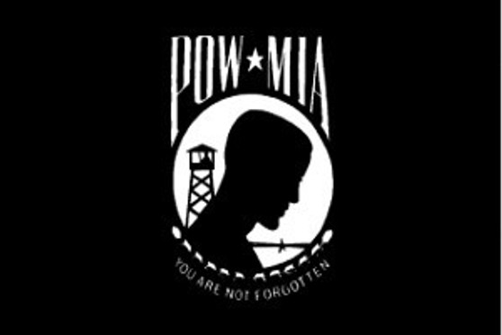 POW/MIA 12X18" Solar-Max Dyed nylon outdoor flag