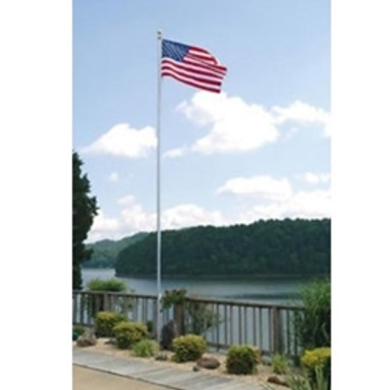 35' ESTATE flagpole, tapered aluminum, satin-1676963650