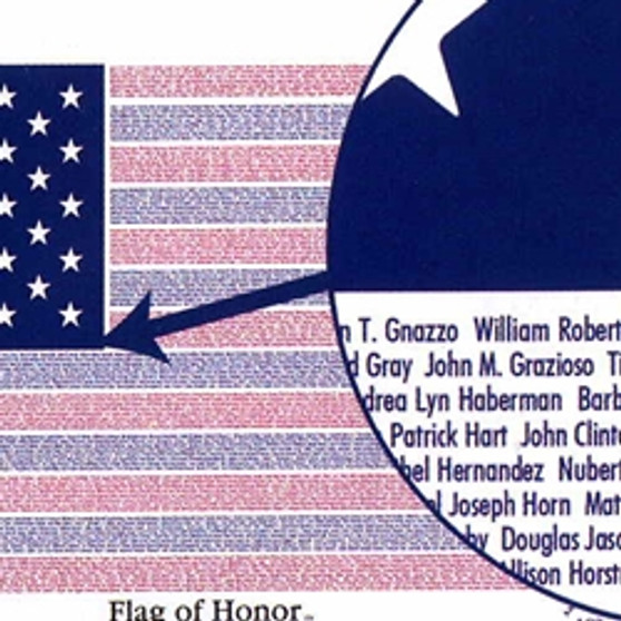 Flag Of Honor  3x5' Nylon, Heading & Grommets