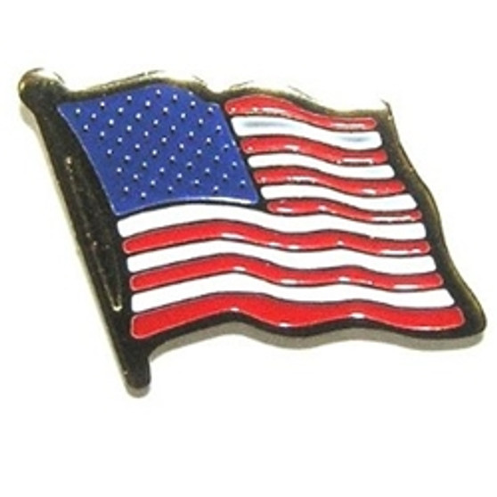 US flag lapel pin-single