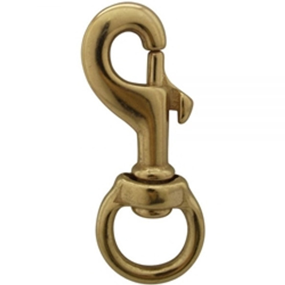 Snap Hook, Brass, 3"