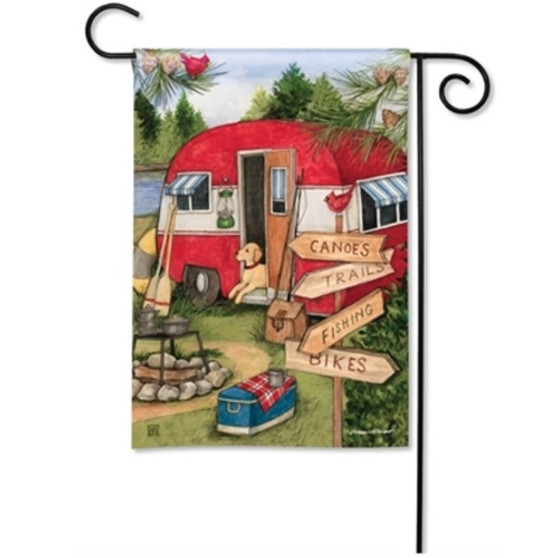 Camping Weekend Garden Flag