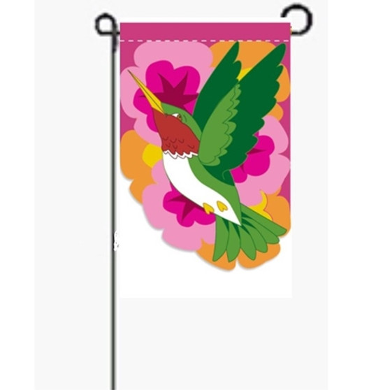 Hummingbird Garden Flag