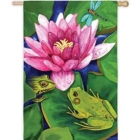 Frog On Lily