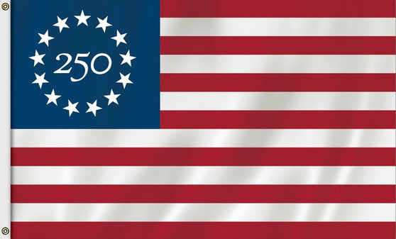 Betsy Ross 250 Celebration, Nylon Outdoor Flag
