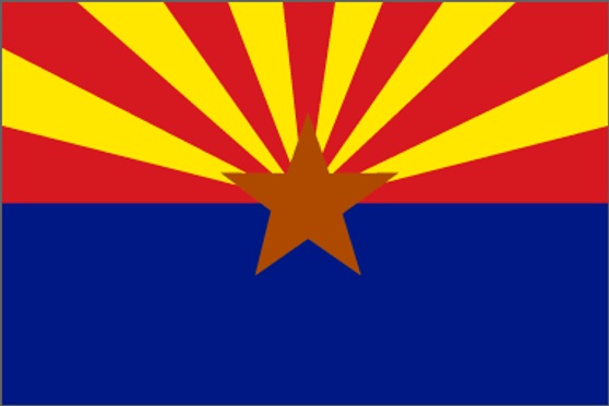 Arizona 5 X 8' Solar-Max Dyed outdoor nylon flag